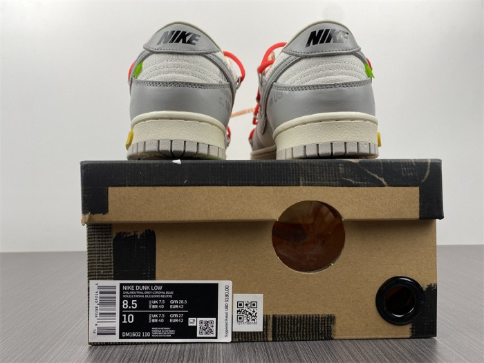 o-w x dunk low “06 of 50” dm1602-110