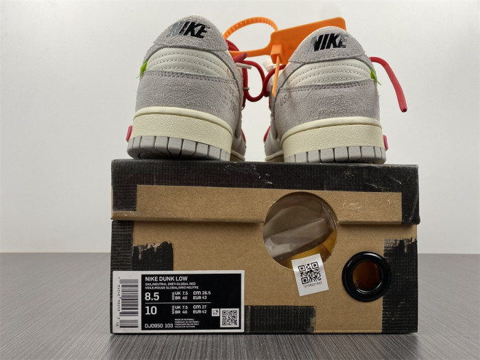 o-w x dunk low “40 of 50” dj0950-103