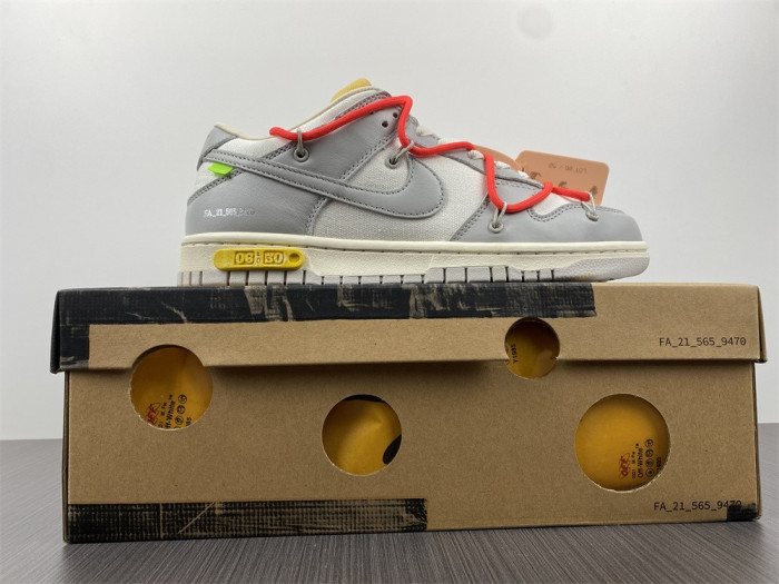 o-w x dunk low “06 of 50” dm1602-110
