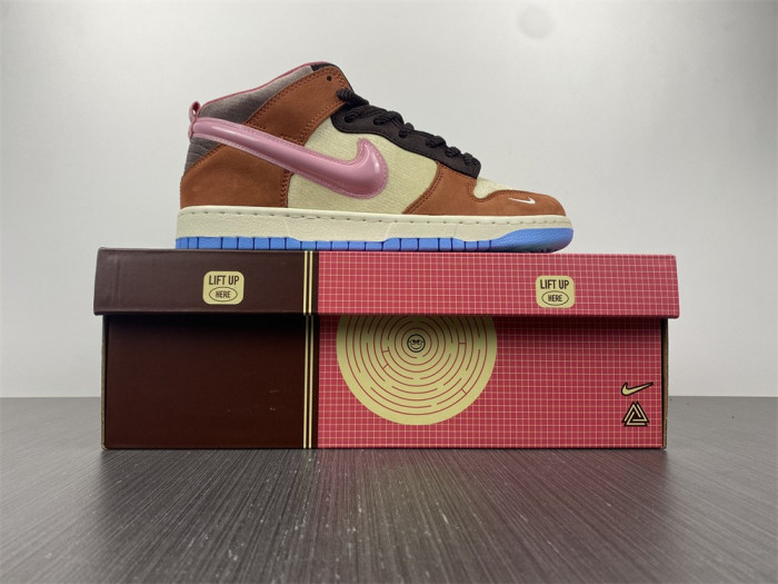 nike sb dunk canvas/mid soft pink-burnt brown dj1173-700