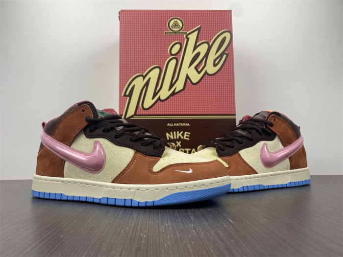 nike sb dunk canvas/mid soft pink-burnt brown dj1173-700