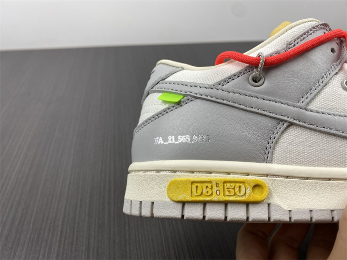 o-w x dunk low “06 of 50” dm1602-110