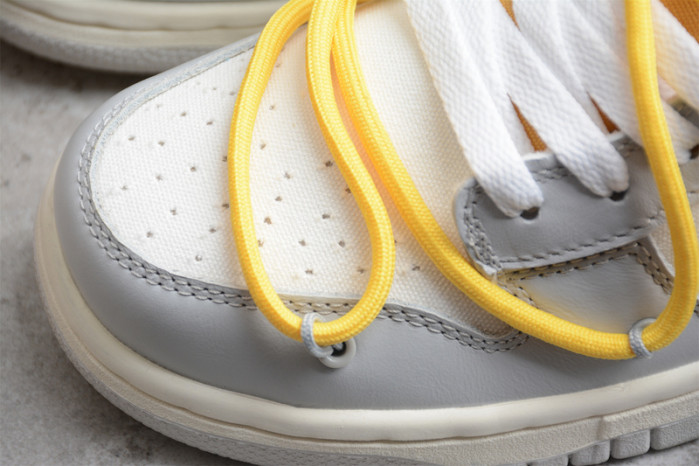 o-w x dunk low “29 of 50” dm1602-107
