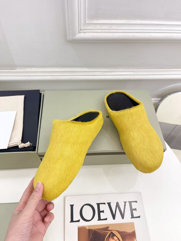 marni mules yellow
