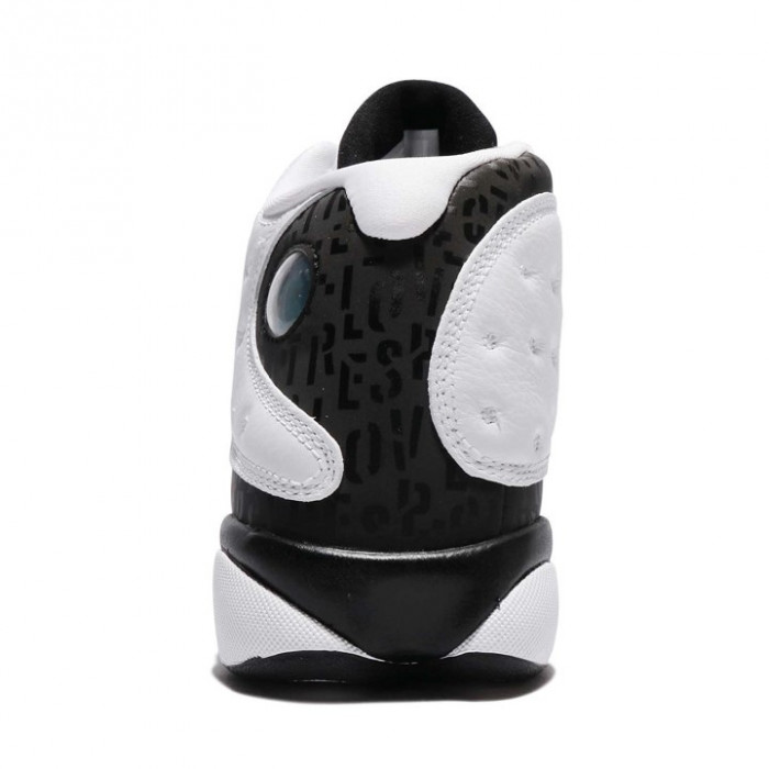 air jordan 13 retro sngl day "love and respect" black/ white mens 888164-112