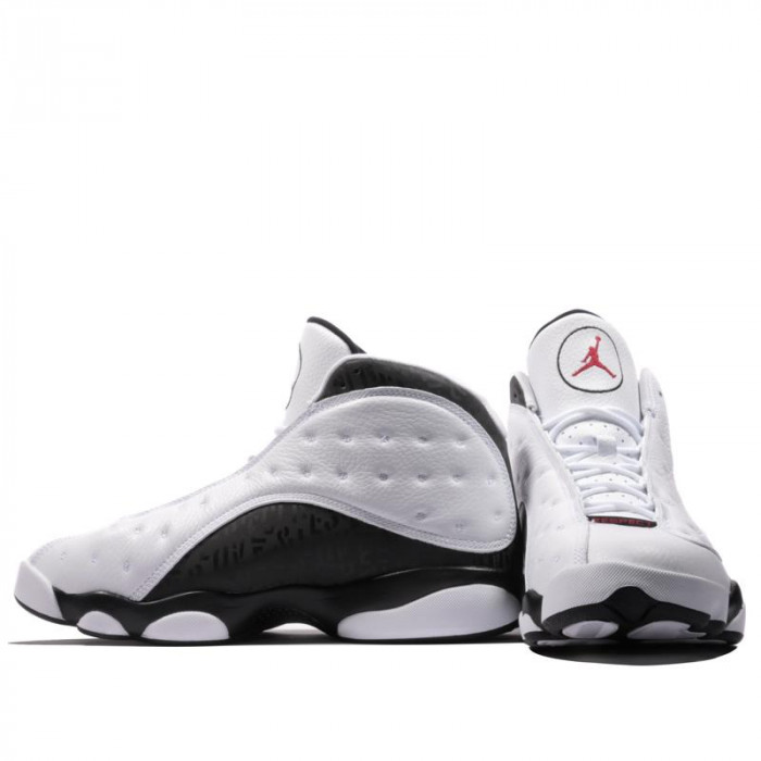 air jordan 13 retro sngl day "love and respect" black/ white mens 888164-112