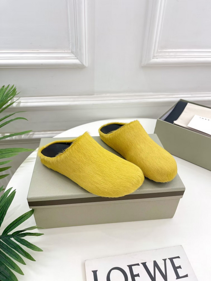 marni mules yellow