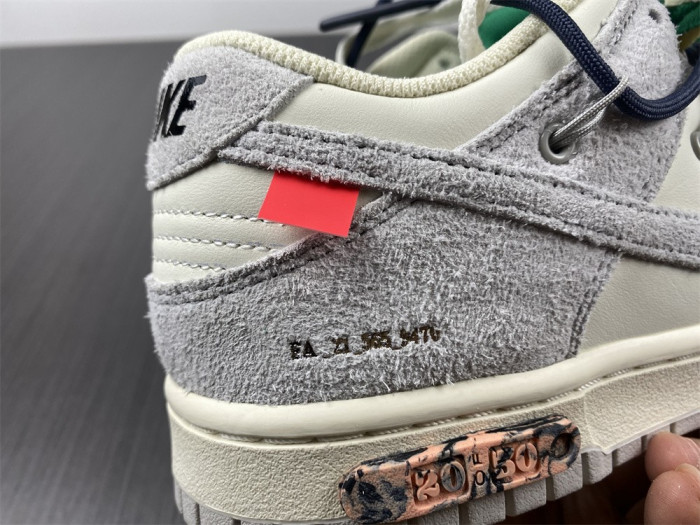 o-w x dunk low “20 of 50” dj0950-115
