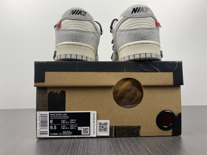 o-w x dunk low “20 of 50” dj0950-115