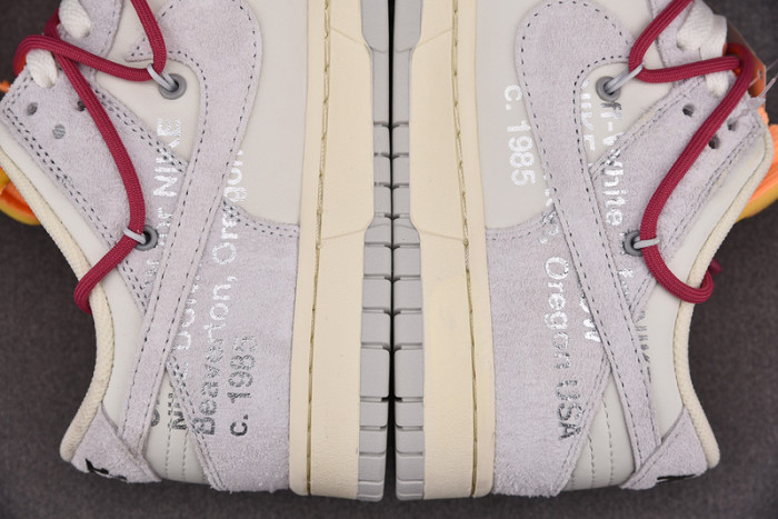o-w x dunk low “35 of 50” dj0950-114