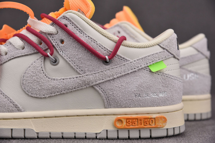 o-w x dunk low “35 of 50” dj0950-114