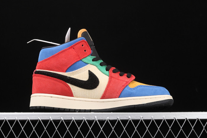 air jordan 1 mid blue the great cu2805-100