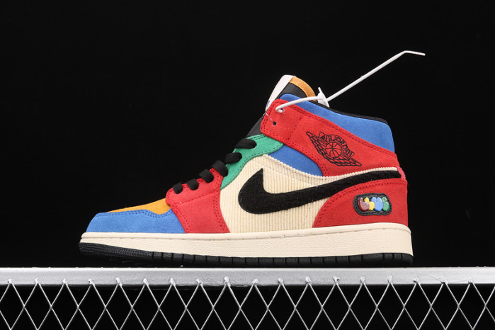 air jordan 1 mid blue the great cu2805-100