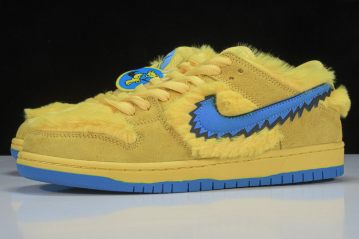nike sb dunk low grateful dead bears opti yellow-cj5378-700