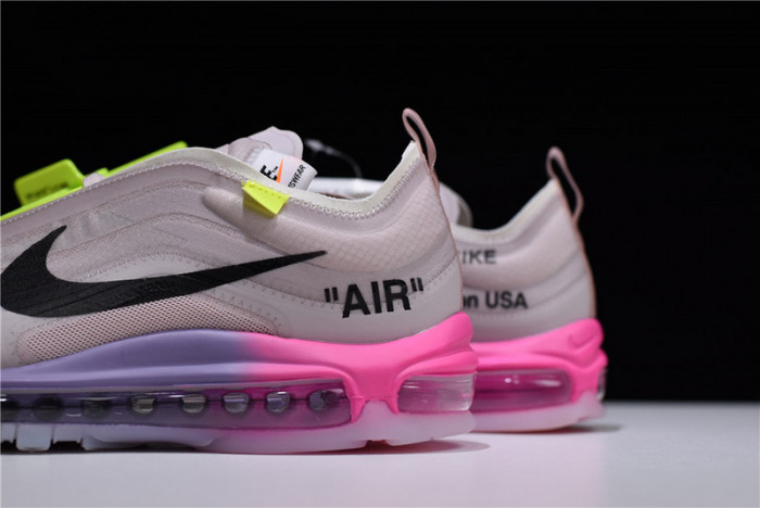 o-w nike air max 97 rose aj4585-600