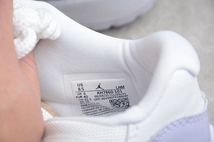 air jordan 11 retro low " pure violet-ah7860-101