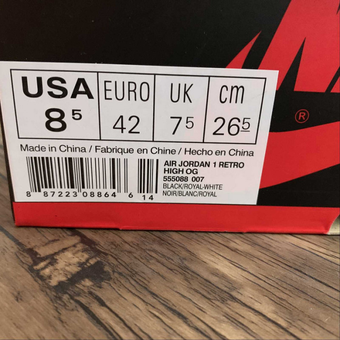 air jordan 1 retro high og 2017 royal blue 555088-007