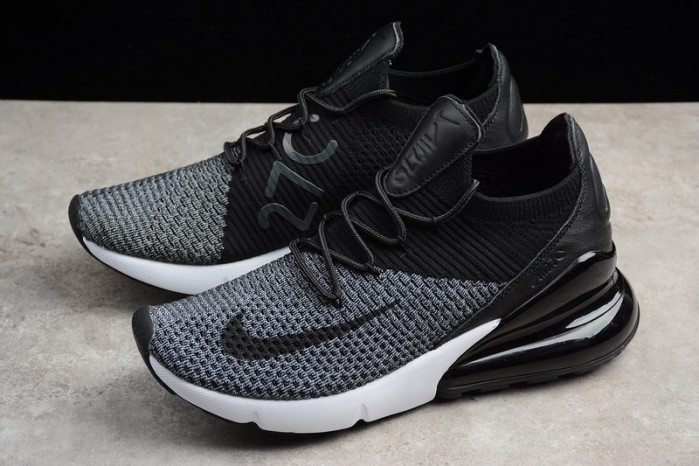 nike air max 270 flyknit “oreo” black/white ao1023-001