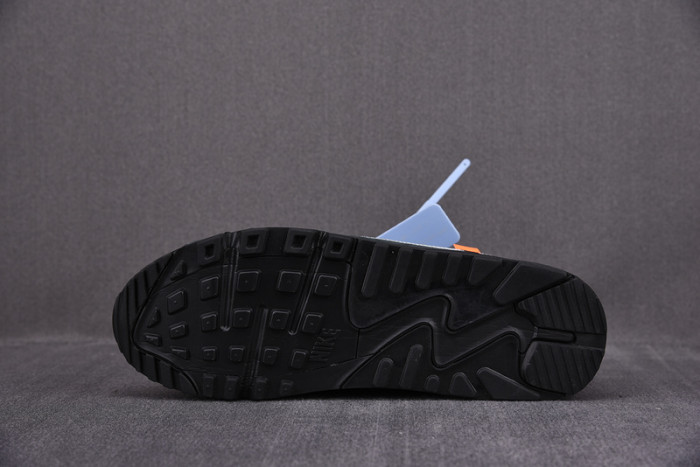 o-w nike air max 90 black aa7293-001