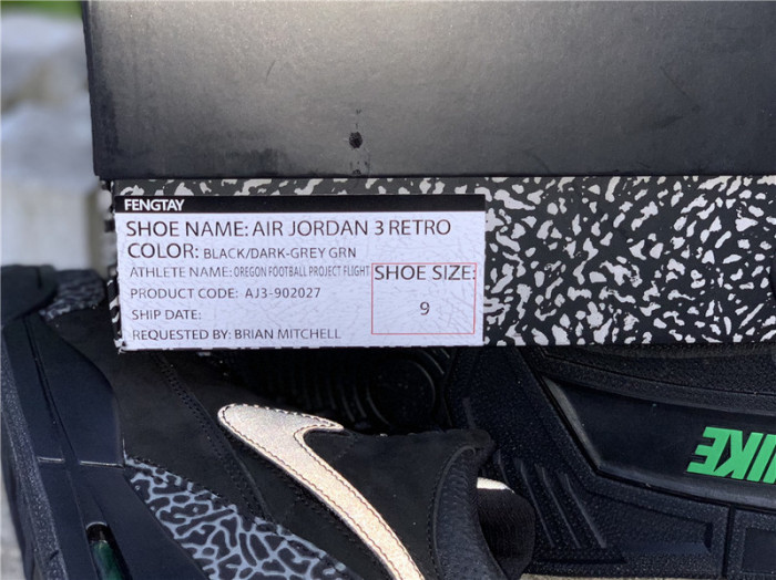 air jordan 3 retro oregon duck aj3-902027