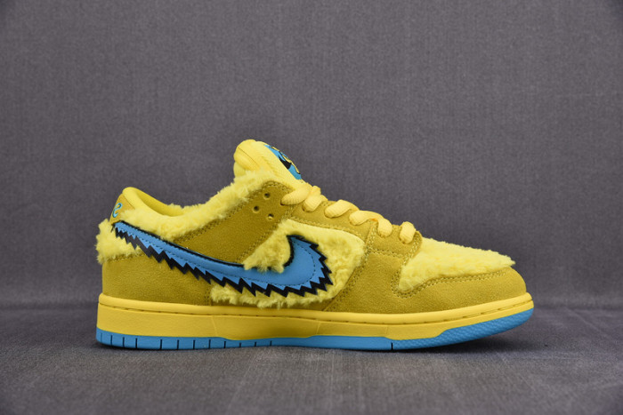 grateful dead x nike sb dunk low“ yellow bear” cj5378-700