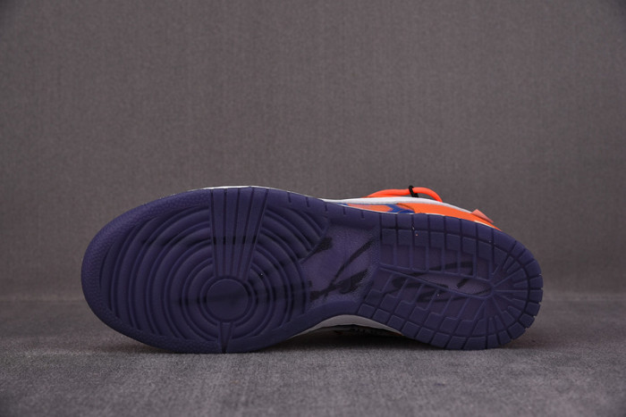 o-w x nike sb dunk low orange perple white shoes ct0856-801