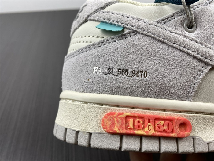 o-w x dunk low “16 of 50” dj0950-111