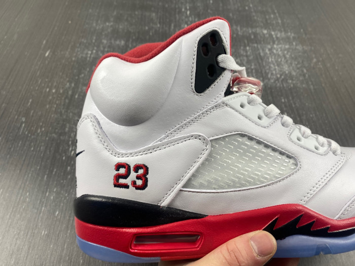 jordan 5 retro fire red black tongue -136027-120