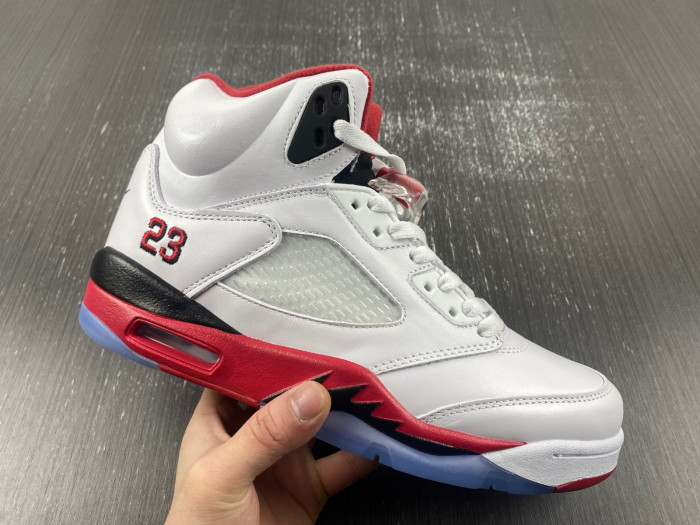 jordan 5 retro fire red black tongue -136027-120