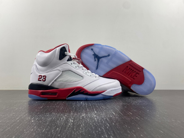 jordan 5 retro fire red black tongue -136027-120