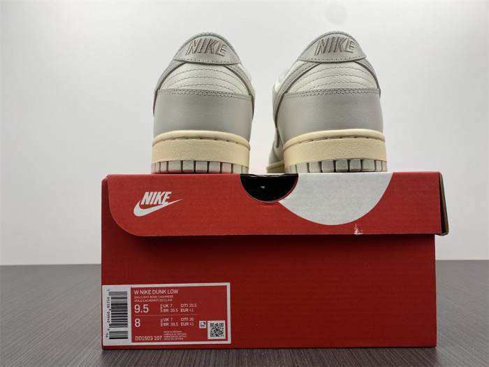 nike dunk low sail light bone -dd1503-107