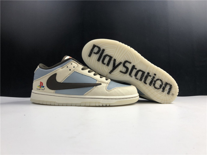 travis scott ps x dunk low-cu1726-800