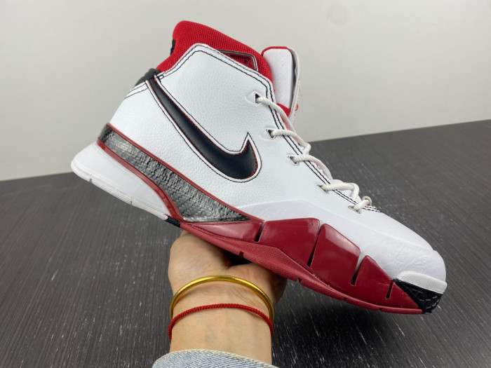 nike kobe 1 protro white black red (all star)-aq2728-102