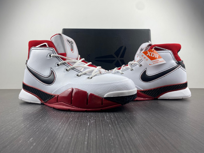 nike kobe 1 protro white black red (all star)-aq2728-102