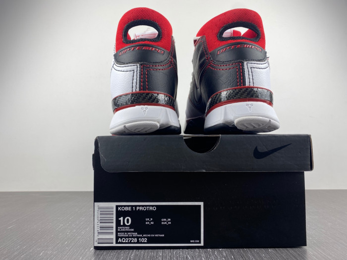 nike kobe 1 protro white black red (all star)-aq2728-102