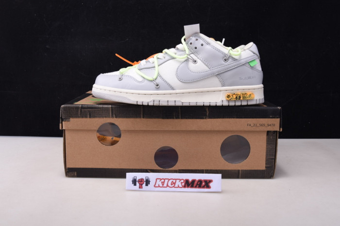 o-w x dunk low “43 of 50” dm1602-128