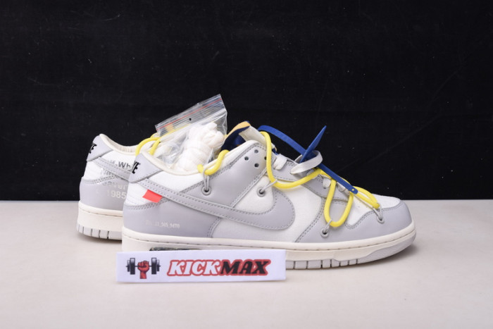 o-w x dunk low “27 of 50” dm1602-120