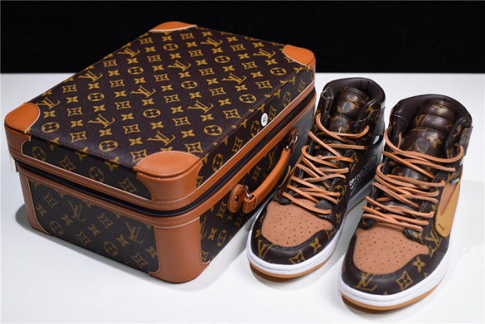 l**is V*t*n x o-w x air jordan 1 customs mens aq0818-202