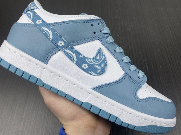 nike dunk low essential paisley pack worn blue (w)-dh4401-101