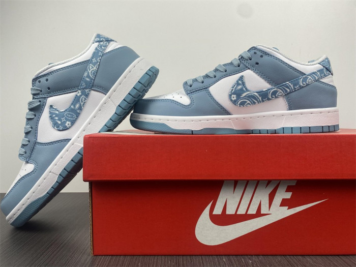 nike dunk low essential paisley pack worn blue (w)-dh4401-101