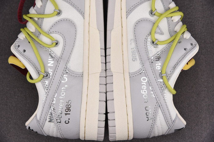 o-w x dunk low “08 of 50” dm1602-106