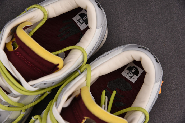 o-w x dunk low “08 of 50” dm1602-106