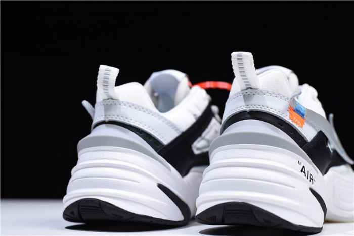 o-w x nike m2k tekno black ,white a03108 062