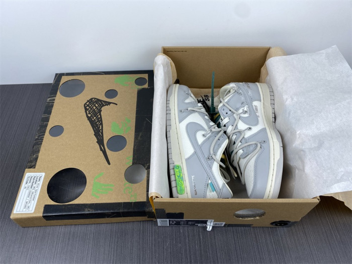 o-w x dunk low “42 of 50” dm1602-117