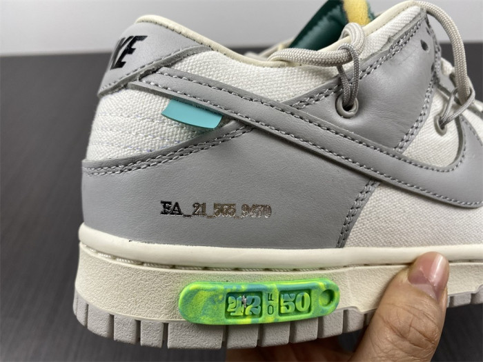 o-w x dunk low “42 of 50” dm1602-117