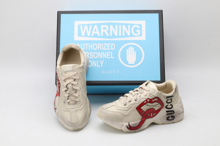 g**i rhyton vintage trainer sneaker 576965 drw00 9555