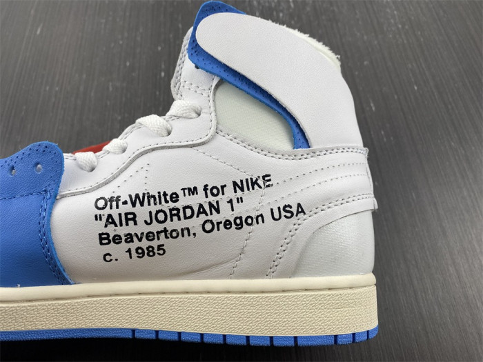 air jordan 1 o-w black white blue-aq0818-168