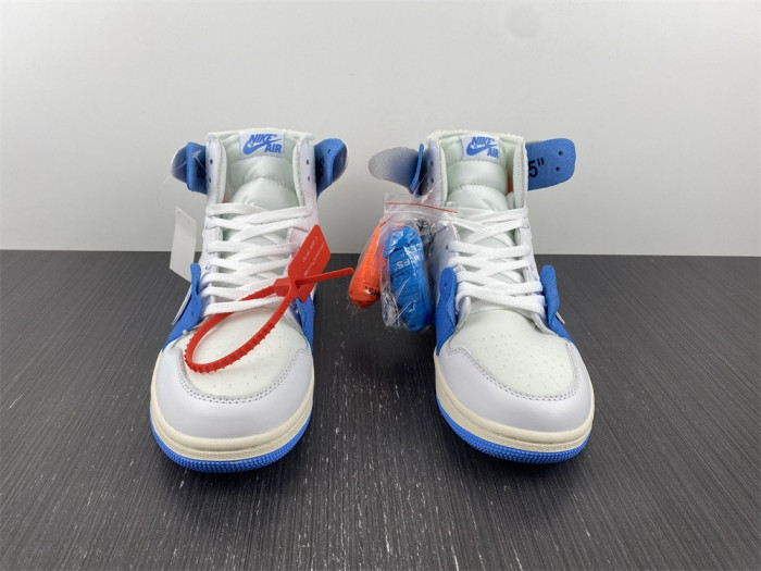air jordan 1 o-w black white blue-aq0818-168