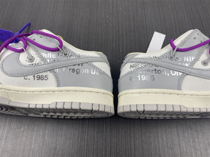 o-w x dunk low “28 of 50” dm1602-111