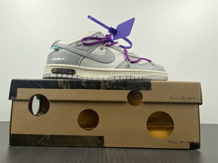 o-w x dunk low “28 of 50” dm1602-111